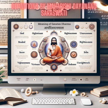 Sanatan Dharma, Hindu Philosophy, Maharishi Dayanand Saraswati, Arya Samaj, Vedic Knowledge, Hindu Definitions, Sanskrit, Spiritual Infographic, Hinduism, Dharma Meaning