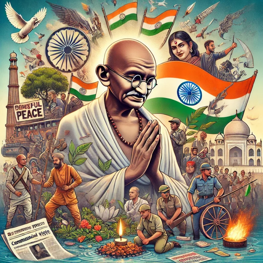 Mahatma Gandhi, nonviolence, Satyagraha, Indian history, peace, controversy, Mahatma Gandhi and Nonviolence