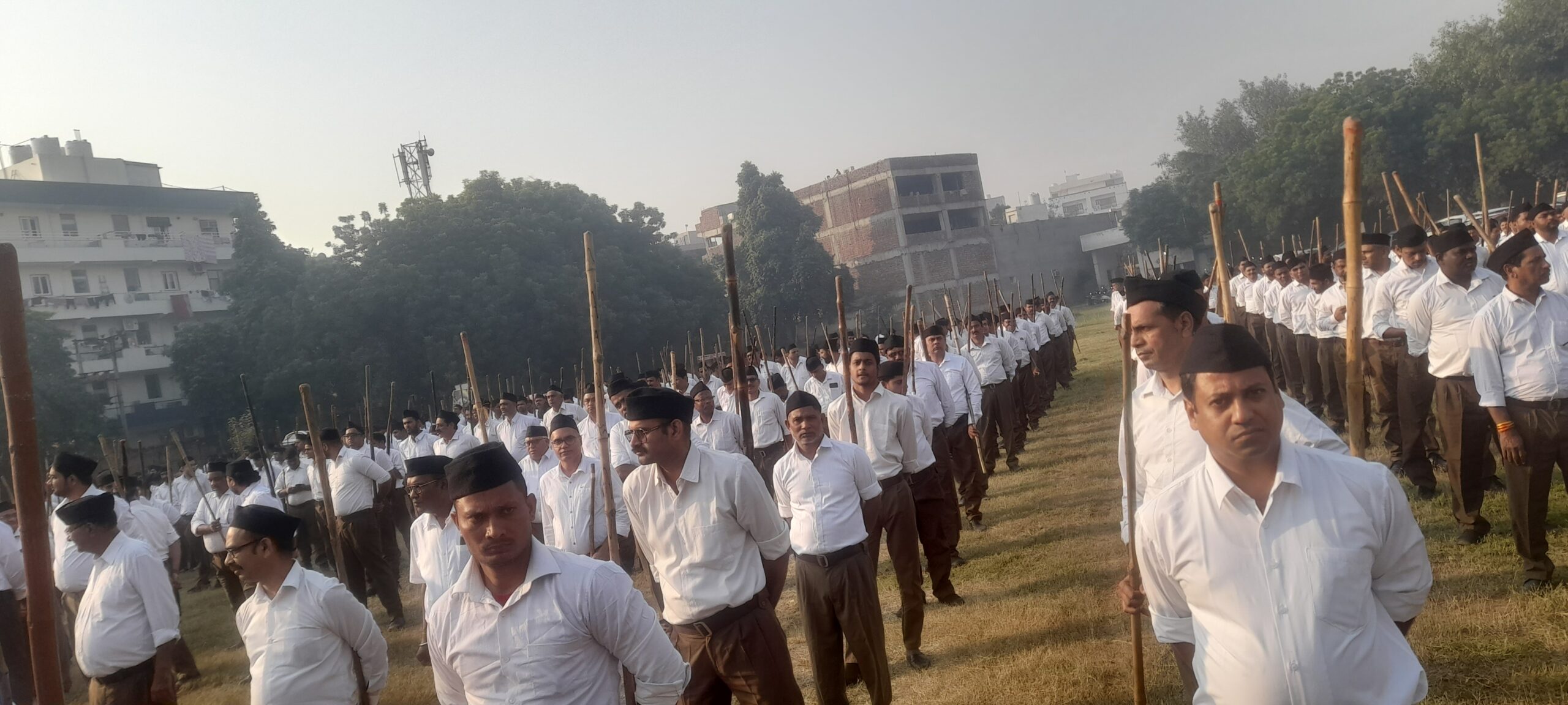 rss, vijay dashami, uniformed group, celebration, gurugram, Rashtriya Swayamsevak Sangh