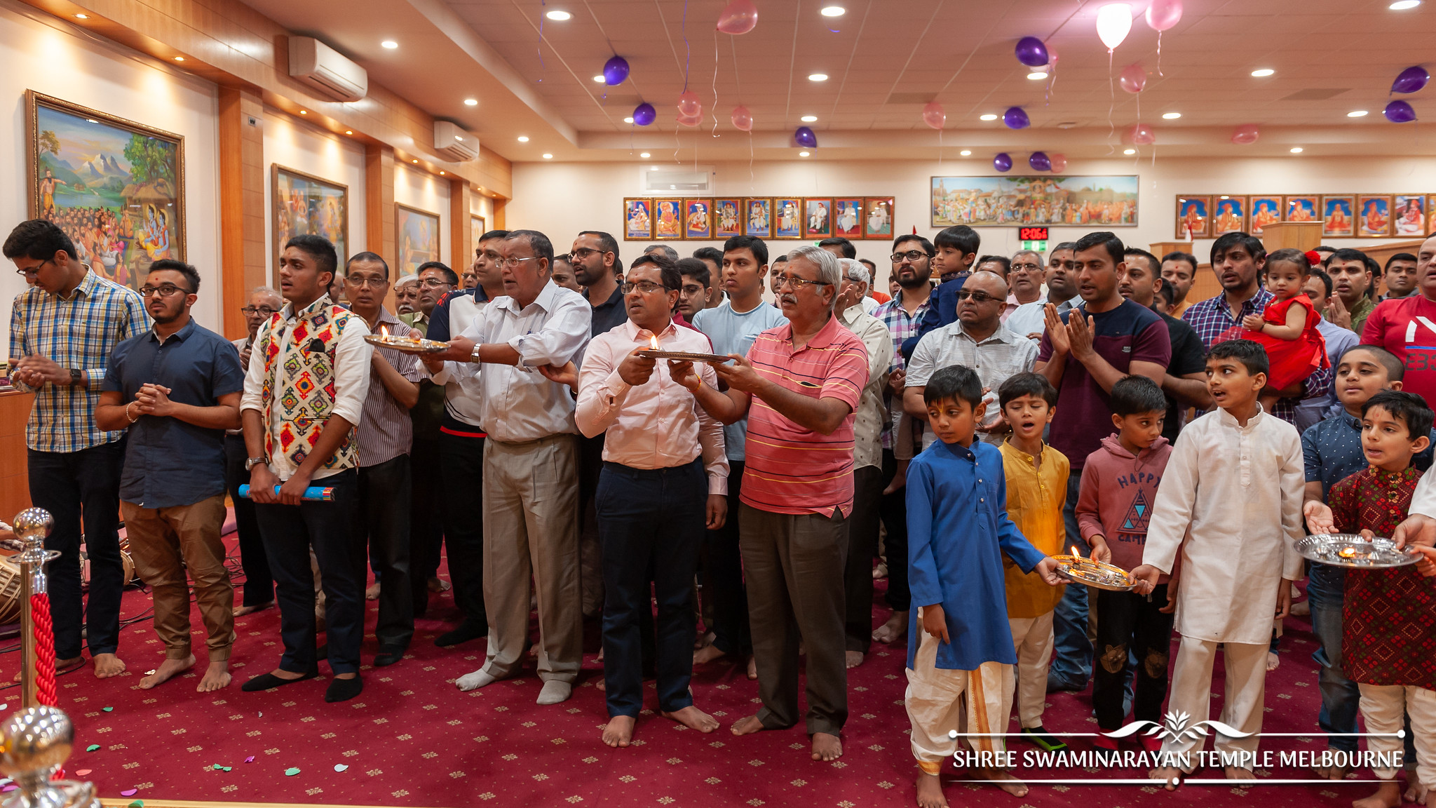 Shree NarNarayan Dev Temple, Melbourne, Ramnavami, religious offerings, community prayers