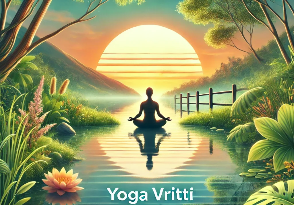 yoga, meditation, tranquility, serene, sunset, nature, mindfulness, reflection, mental clarity, Yoga Vritti Restraint Method