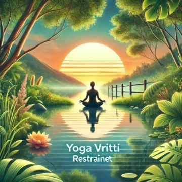 yoga, meditation, tranquility, serene, sunset, nature, mindfulness, reflection, mental clarity, Yoga Vritti Restraint Method