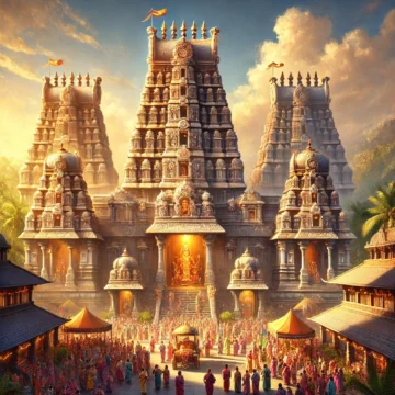 Lord Venkatesha Temple, Dravidian architecture, sacred sites, Hindu temples, religious pilgrimage, temple gopurams, spiritual heritage