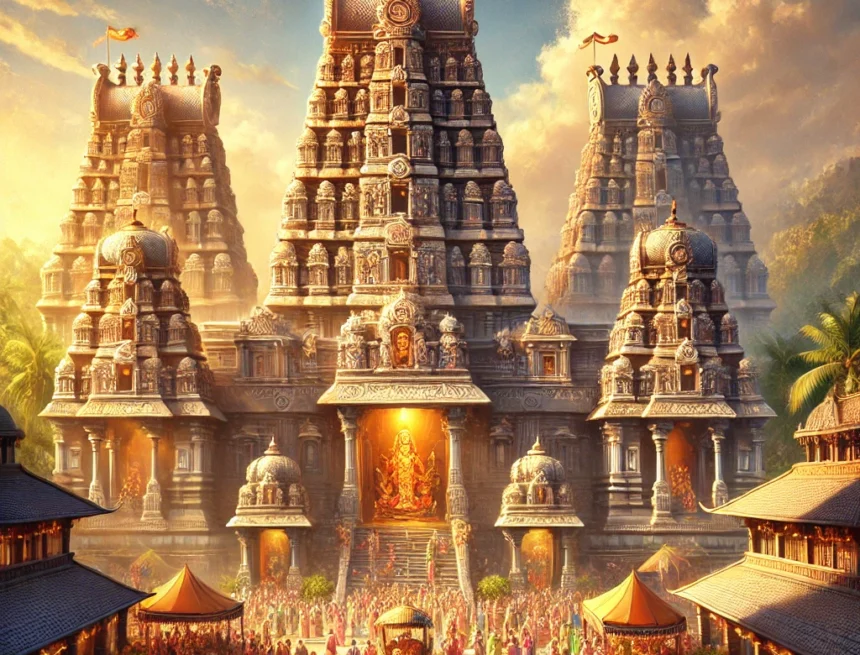 Lord Venkatesha Temple, Dravidian architecture, sacred sites, Hindu temples, religious pilgrimage, temple gopurams, spiritual heritage