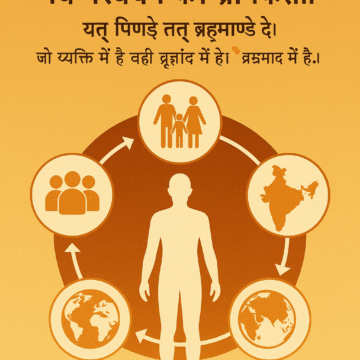 Panch Parivartan, Hindu philosophy, transformation, spiritual growth, RSS vision, Indian culture, five dimensions, family values, societal harmony, national unity, global peace, Sanskrit quote, Indian spirituality