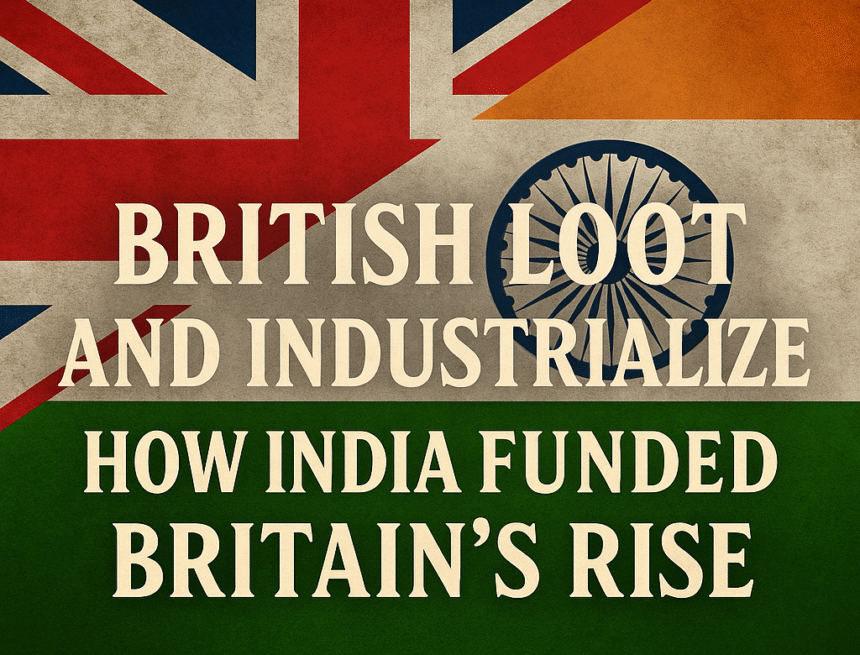 British Loot Bharat to Industrialize Britain India, Britain, Industrial Revolution, colonialism, wealth drain, East India Company, history, economics, HinduinfoPedia, deindustrialization, British loot