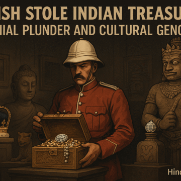 Image Oct 12, 2025, 05_08_48 PM Kohinoor diamond, British Crown Jewels, colonial plunder, Tipu Sultan sword, Amaravati sculptures, Indian heritage, stolen artifacts, British Museum, HinduinfoPedia, cultural genocide