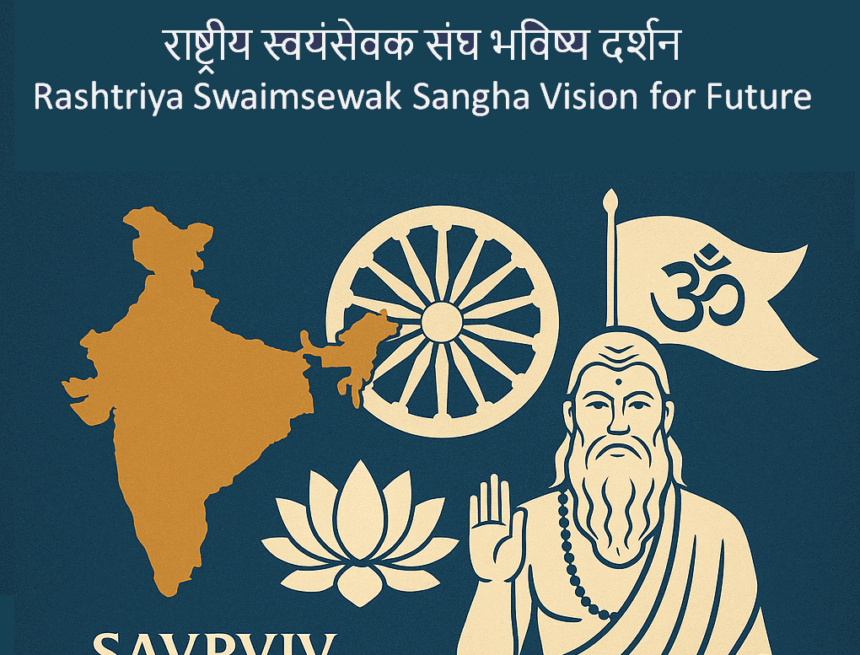 Image Oct 4, 2025, 11_48_48 AM India, RSS, global vision, HinduinfoPedia, unity, leadership, future, century, progress, spirituality, Sankalp Patra, nationalism