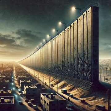 Berlin Wall of Gaza, Gaza barrier, psychological control, political oppression, surveillance state, invisible walls, authoritarian control, geopolitics, Middle East conflict, ideological containment, fear and silence, security barriers