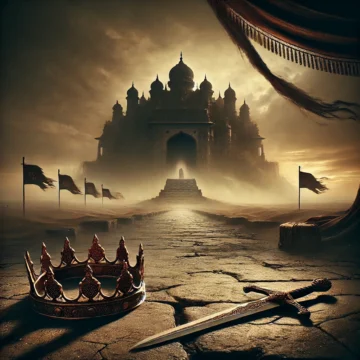 medieval India, historical turning point, civilizational decline, lost sovereignty, conquest and aftermath, symbolic history, fallen kingdom, empire transition, historical memory, power and defeat