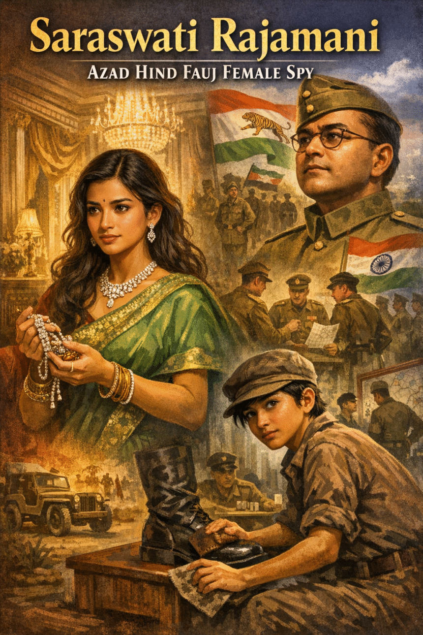 Saraswati Rajamani, Azad Hind Fauj, female freedom fighters, Indian independence movement, Netaji Subhas Chandra Bose, women spies, anti colonial resistance, World War II India, Rangoon 1940s, unsung heroes