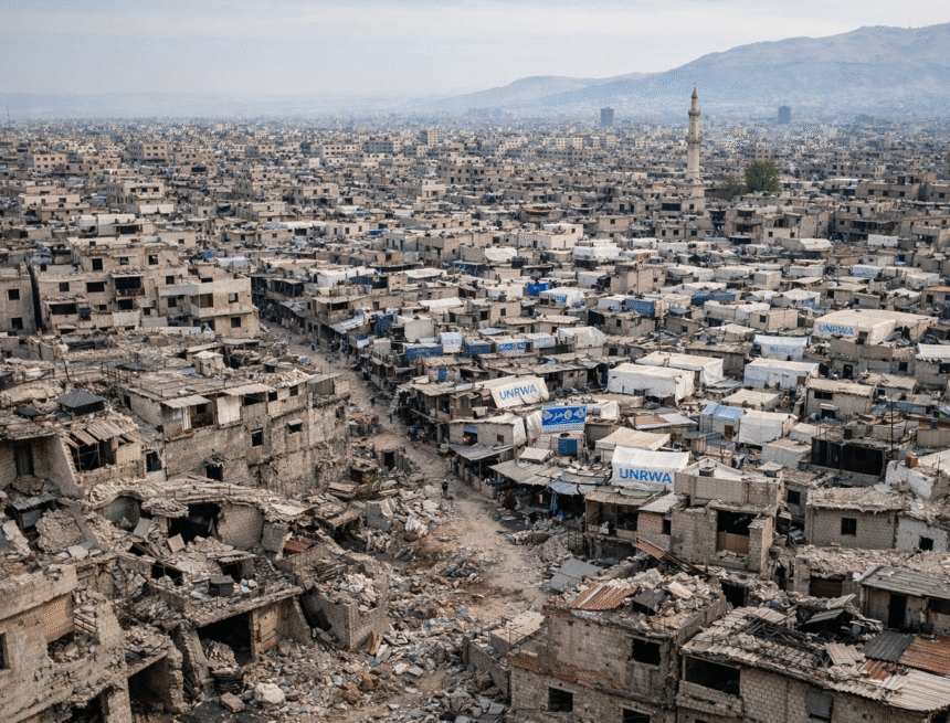 Syria refugee camps, Palestinian refugees, UNRWA camps, permanent refugee settlements, Middle East geopolitics, statelessness, refugee containment, demographic conflict, humanitarian aid systems, security architecture, सीरिया की फिलिस्तीन शरणार्थी प्रयोगशाला