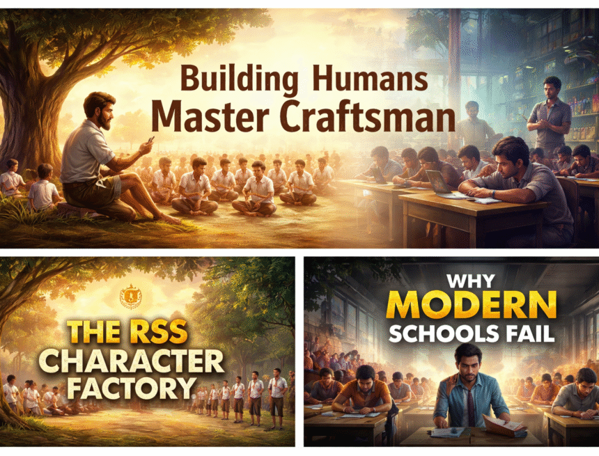 character formation, education contrast, discipline and routine, traditional training, modern schooling crisis, leadership development, cultural continuity, human development, authority and learning, social resilience