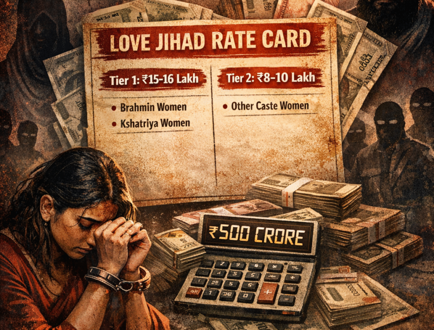 Love Jihad investigation, caste based pricing, forced religious conversion, organized conversion racket, human trafficking India, religious coercion, Hindu women targeting, conversion economics, investigative journalism India, ATS investigation, institutional corruption, demographic warfare, illegal conversions, financial trail, civilizational conflict, लव जिहाद रेट कार्ड