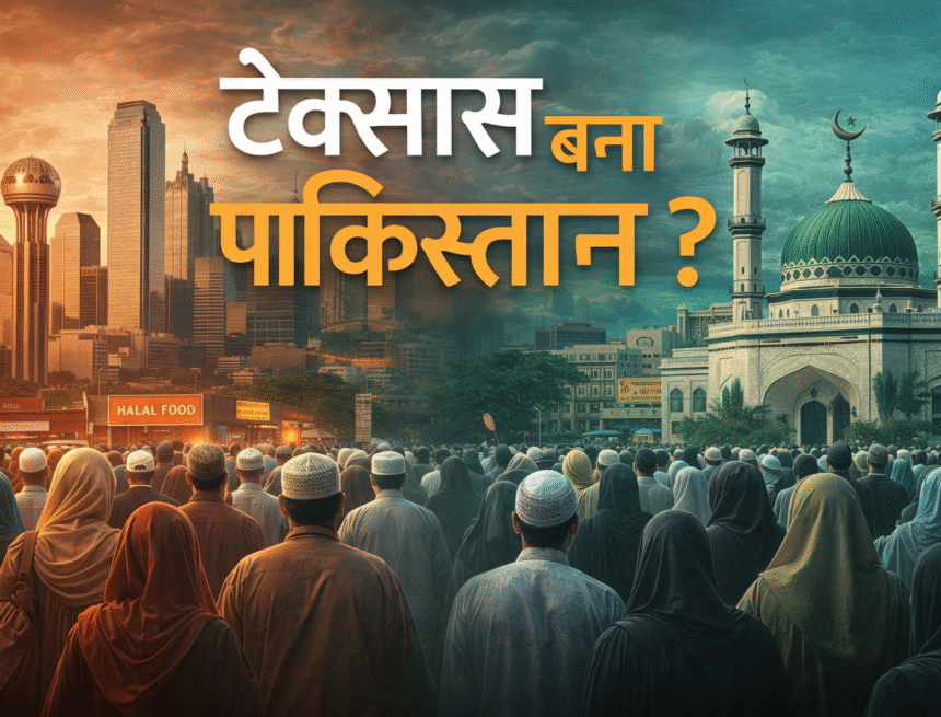 Texas suburbs, mosque density, public prayer, demographic change, religious visibility, suburban America, cultural shift, Friday prayers, urban landscape, social tension