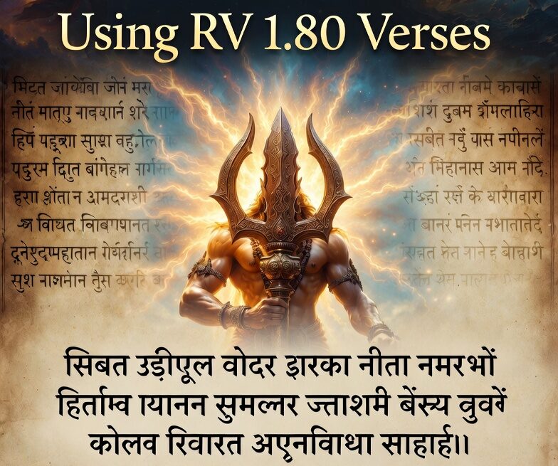 Rigveda, Indra, Vajra, Vritra slaying, Vedic protection, thunderbolt weapon, cosmic battle, divine warrior, Rigvedic mantras, svārajyam, Gotama Rahugana, liberation of waters, ancient Hindu scripture, spiritual defense, Vedic hymns, Indra Vritra, thousand-pointed vajra, Hindu mythology, protection shield, Rigveda 1.80, divine power, Sanskrit verses, enlightenment energy, warrior deity, storm god, Vedic wisdom