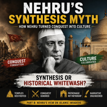 Jawaharlal Nehru, Nehru, Nehru history, Indian history, Mughal history, Islamic invaders, historical narrative, historical revisionism, civilizational history, temple destruction, Mughal architecture, cultural synthesis, historical debate, Indian civilization, historiography, medieval India, historical interpretation, conquest, cultural heritage, HinduinfoPedia